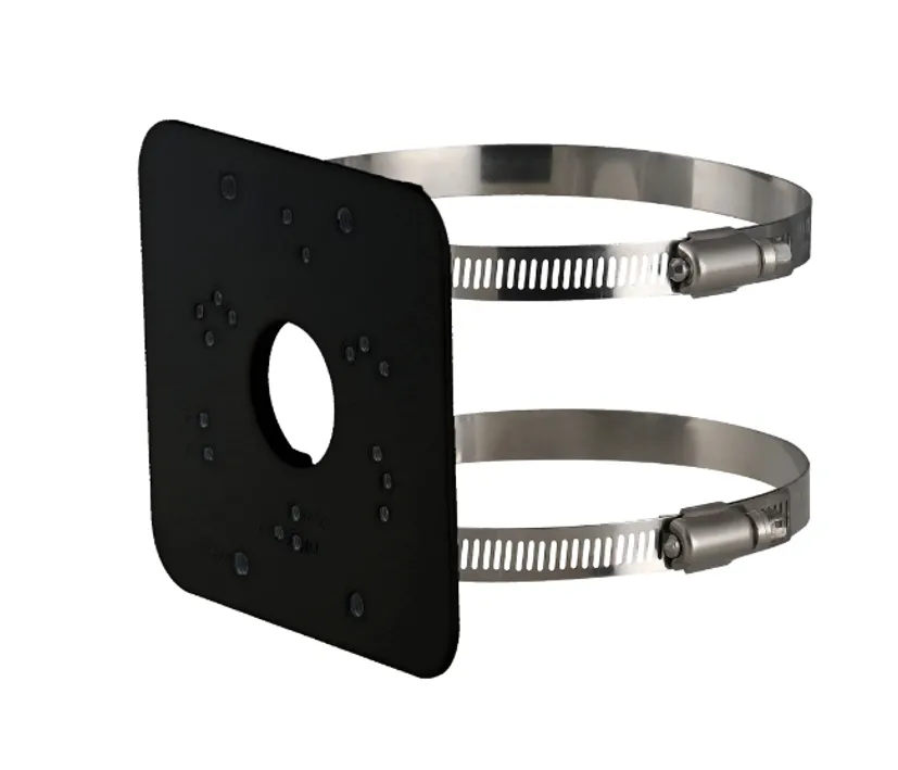 Masthalter 125x114mm Halterung für Masten oder Rohre 60-125mm Farbe Schwarz