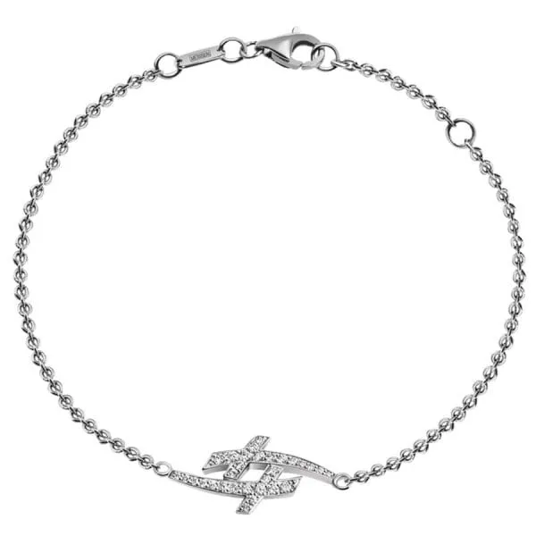 Meissen Armband mit Schwerter Anhänger Swords Pavé 750er Weißgold