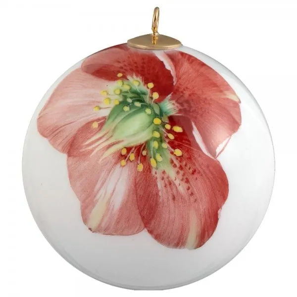 Meissen Christbaumkugel Giant Bloom Christrose