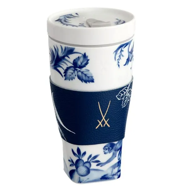 Meissen Coffee To Go Becher Nova Affe und Faultier This is Meissen mit Manschette