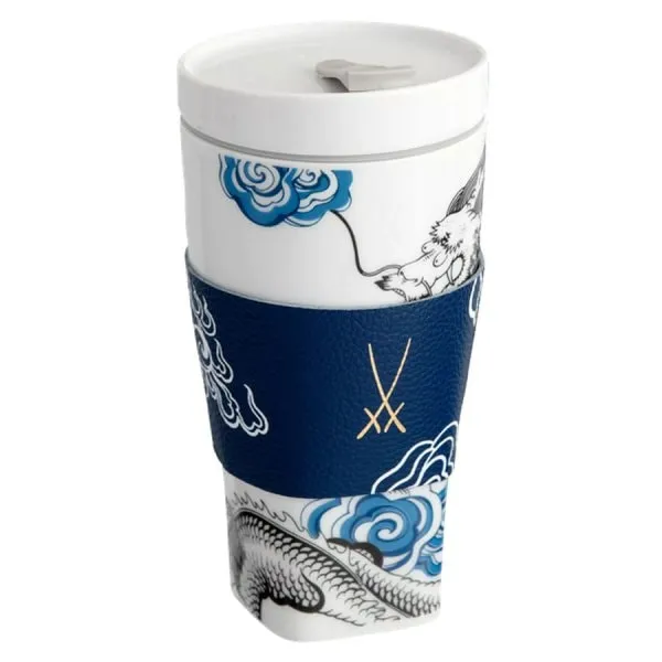 Meissen Coffee To Go Becher Nova Glücksdrache mit Manschette