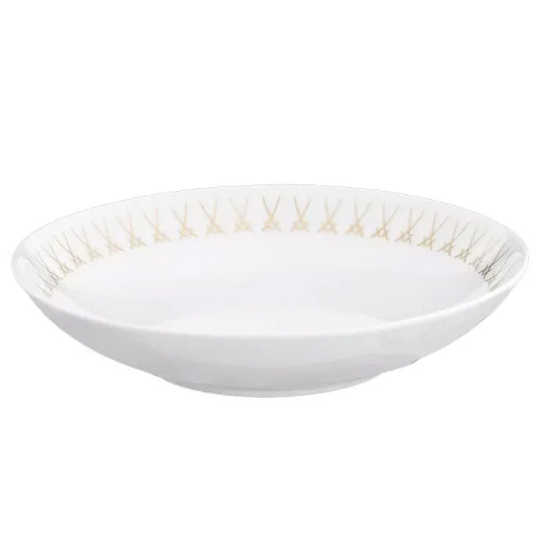 Meissen Dessertschale Swords Luxury Gold Schwerterkante (18cm)