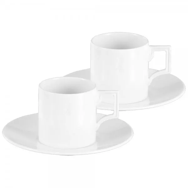 Meissen Espressotassen mit Untertassen dell'Arte (4-teilig)