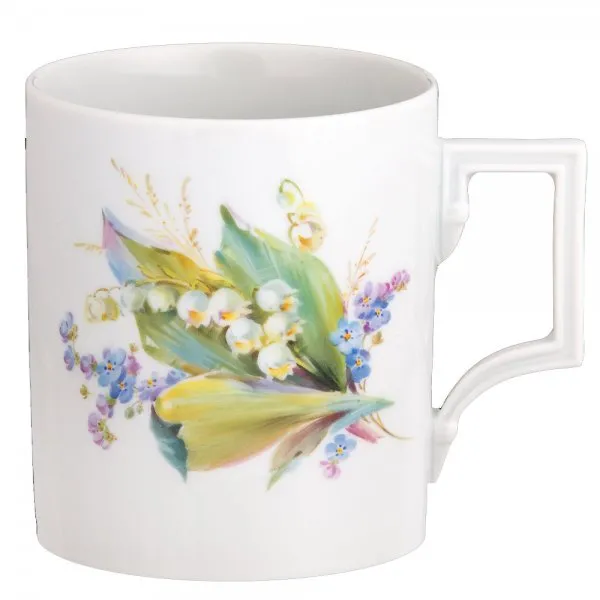 Meissen Henkelbecher Berlin Blumen naturalistisch