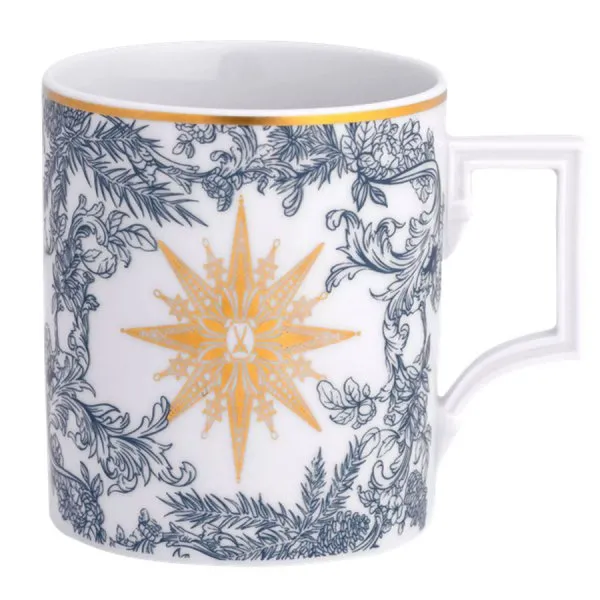 Meissen Henkelbecher Berlin Meissen Christmas Star Blau