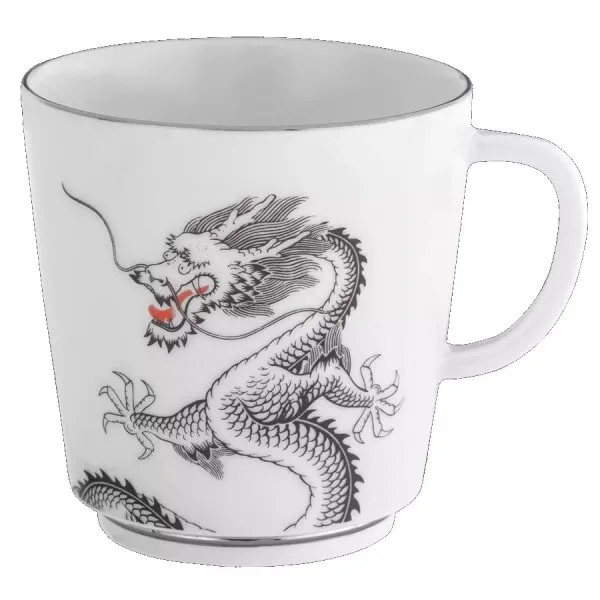 Meissen Henkelbecher Vitruv Glücksdrache Platinum