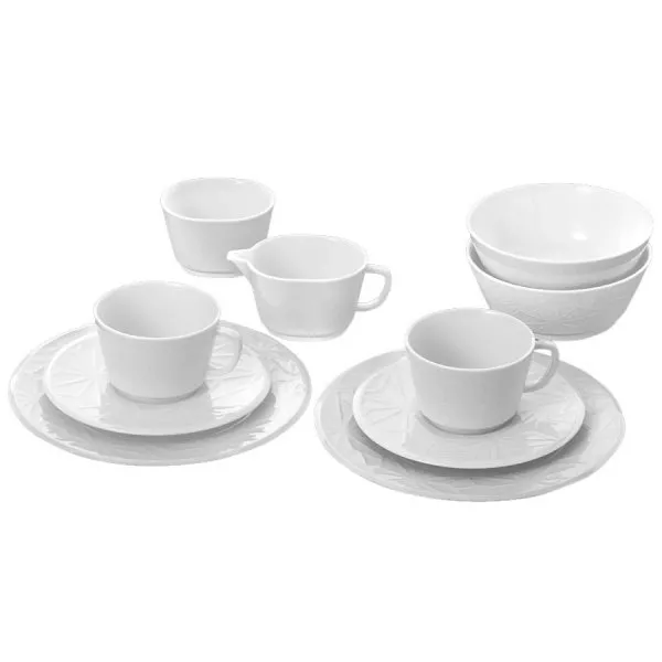 Meissen Kaffee Set Vitruv Graphic Weiß (10-teilig)
