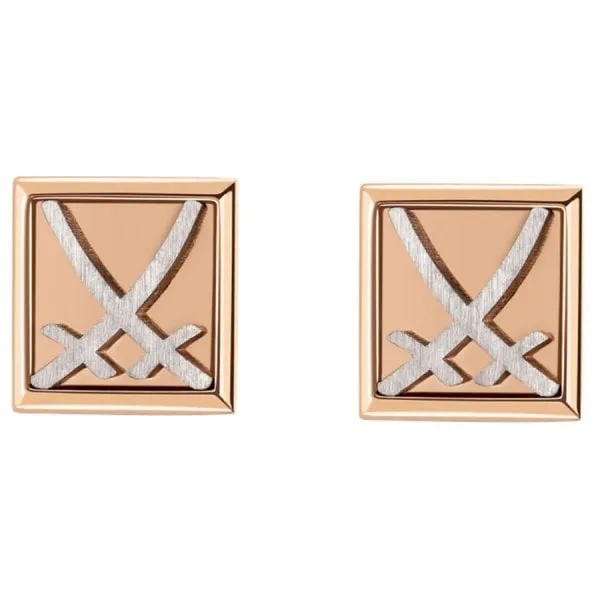 Meissen Manschettenknöpfe Schwerter Swords Insignum Silber