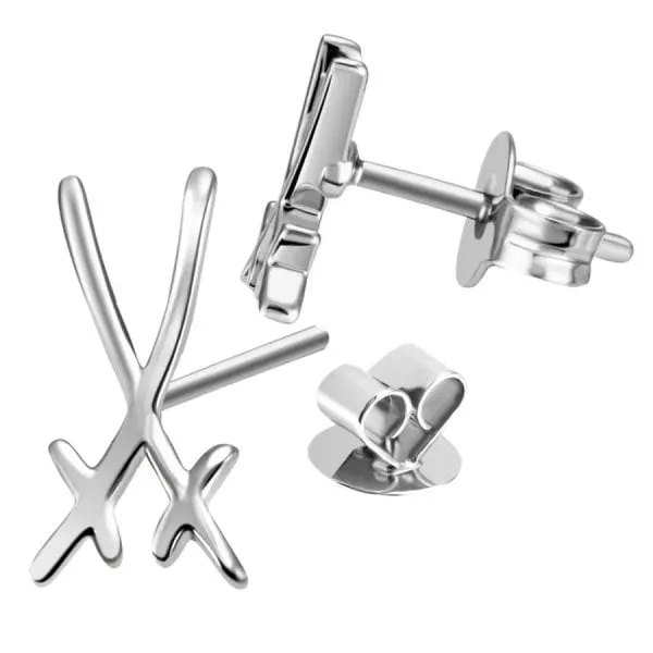 Meissen Ohrstecker Schwerter Swords Basic 925er Silber (2er-Set)