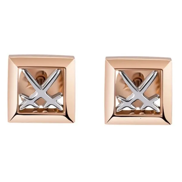 Meissen Ohrstecker Schwerter Swords Insignum 750er Roségold (2er-Set)