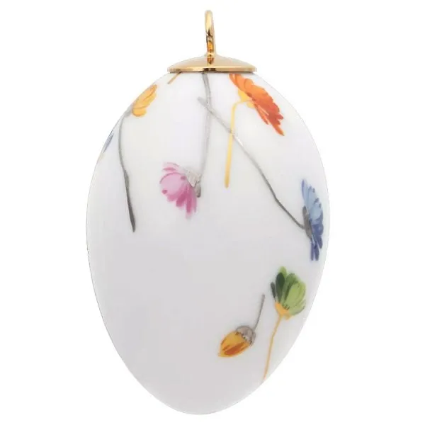 Meissen Osterei mit Blüten Muster Precious Flowers