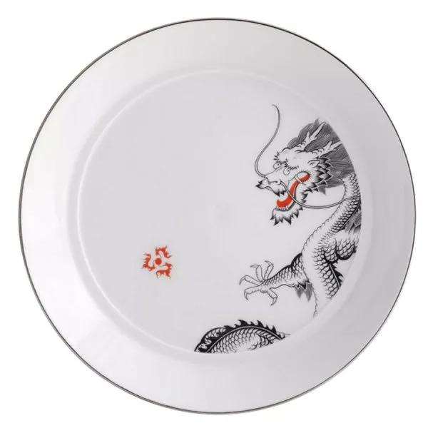 Meissen Suppenteller Vitruv Glücksdrache Platinum (24cm)