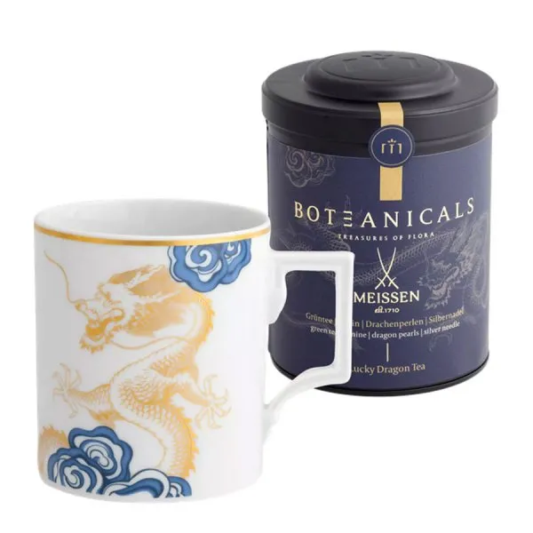 Meissen Tee-Set Glücksdrachen mit Boteanicals Glücksdrachen Tee (2-teilig)