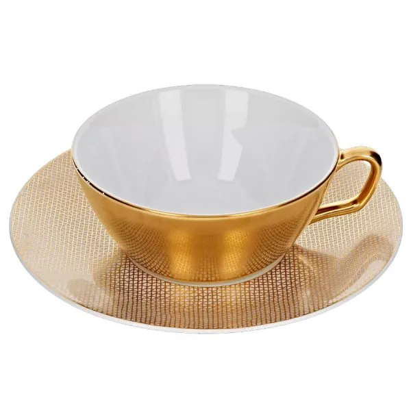 Meissen Teetasse Mesh Gold (2-teilig)