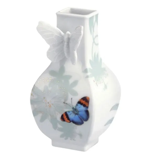 Meissen Vase Butterfly Collection Exotic Spring eckig (13cm)