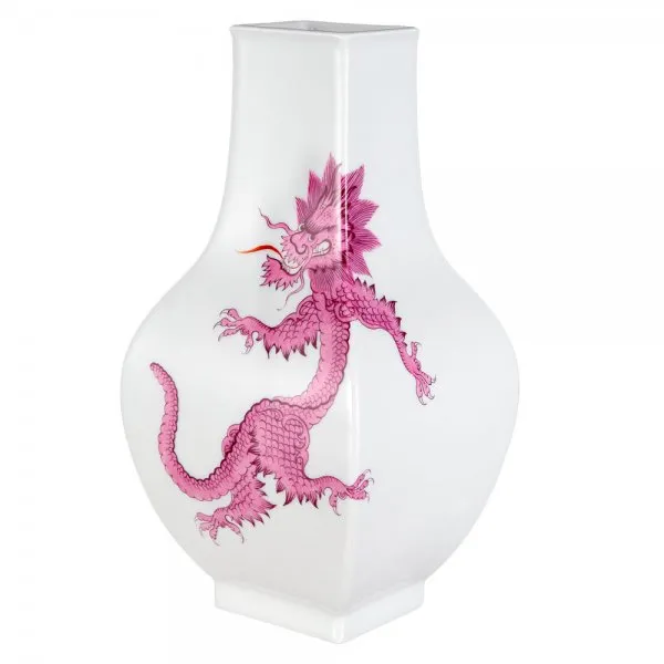 Meissen Vase Ming Drache Purpur (25,5cm)