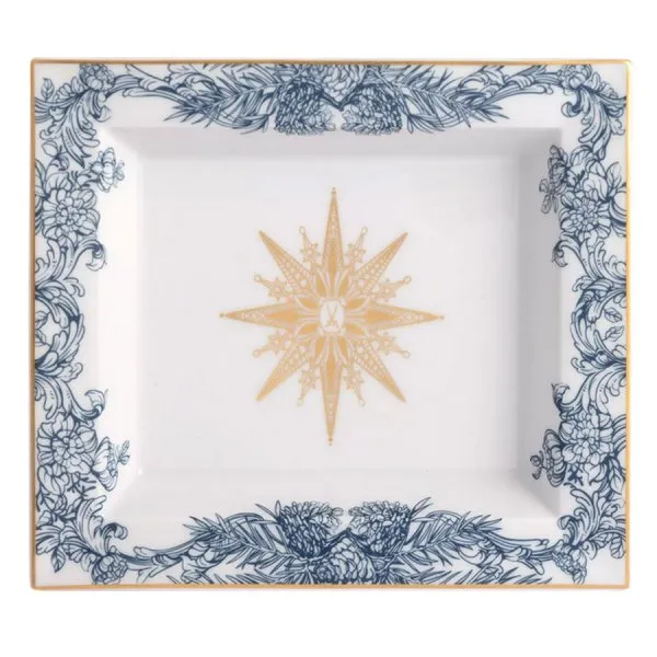 Meissen Vide-Poche Ablageschale Meissen Christmas Star Blau (21x18,5cm)
