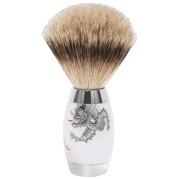 Meissen x Mühle Edition Rasierpinsel mit Silvertip Fibre Ming Drache
