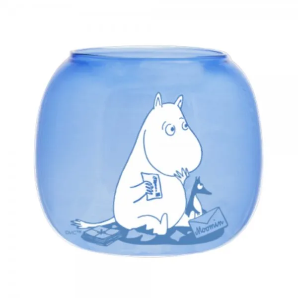 Muurla Teelichthalter Mumins Moomin Blue