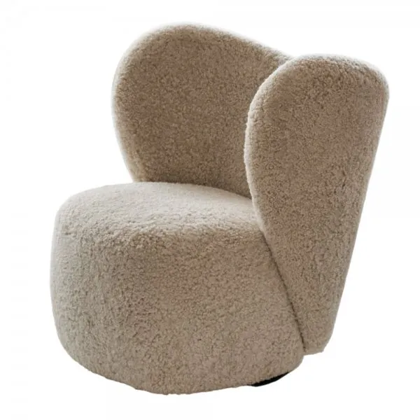 NORR11 Sessel Little Big Chair Sheepskin Off White