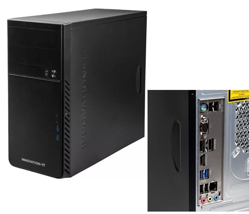 Computer Mini Tower PC-System Raptor Lake Intel i3 G14 16GB 512GB SSD ohne BS Neugerät