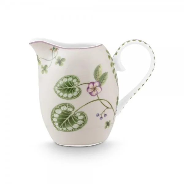 Pip Studio Milchkännchen Lily & Lotus Off White-Lila (250ml)