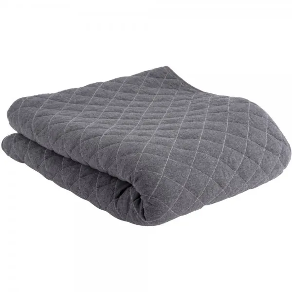 Present Time Decke/Überwurf Diamonds Quilted Cotton Dark Grey (130x170cm)