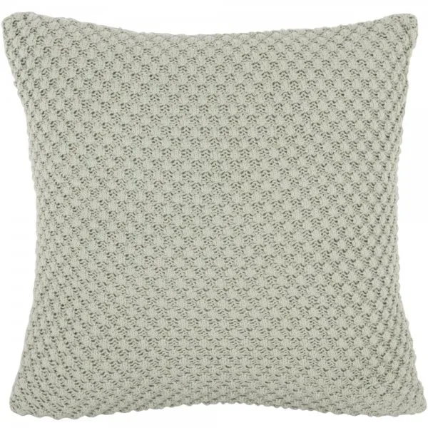 Present Time Kissen Mini Popcorn Knitted Cotton Grayed Jade (45x45cm)
