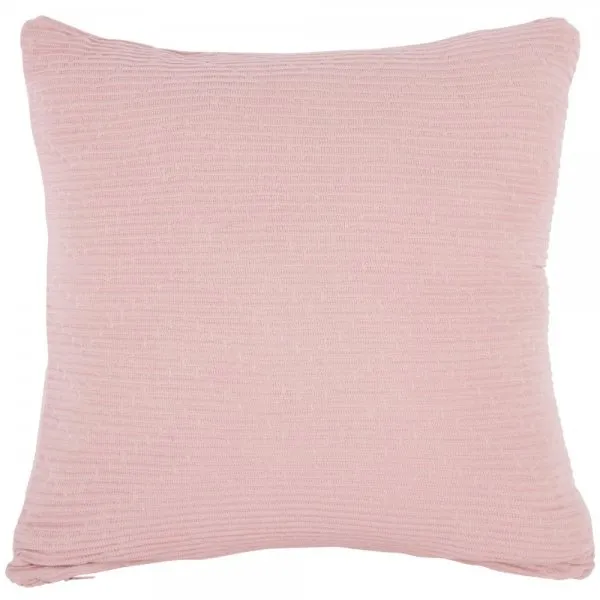 Present Time Kissen Zigzag Knitted Cotton Soft Pink (45x45cm)