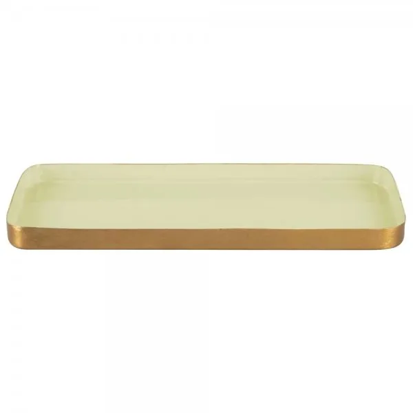 Present Time Tablett Platter Festive Small Sage Green (25x12,5cm)