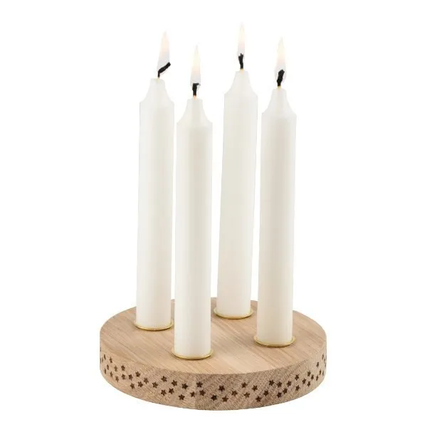 Räder Design Adventskranz Lichtholz Sterne (15cm)