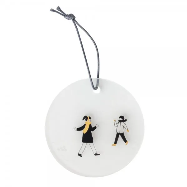 Räder Design Anhänger Schneetag Schneeballschlacht