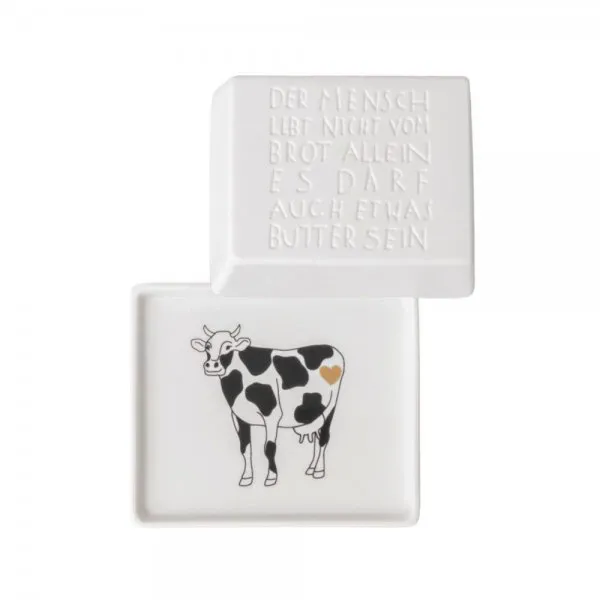Räder Design Butterdose Dining Der Mensch lebt nicht (Klein)
