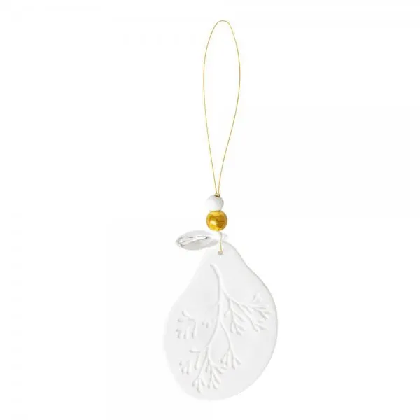 Räder Design Christbaumschmuck Porzellanornament Winterzauber Knospenzweig