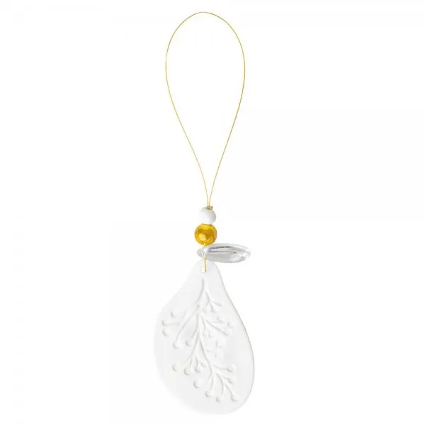 Räder Design Christbaumschmuck Porzellanornament Winterzauber Zweig