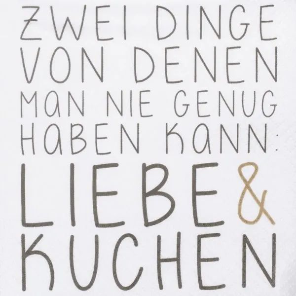 Räder Design Cocktailserviette Zwei Dinge von denen ... (20-teilig)