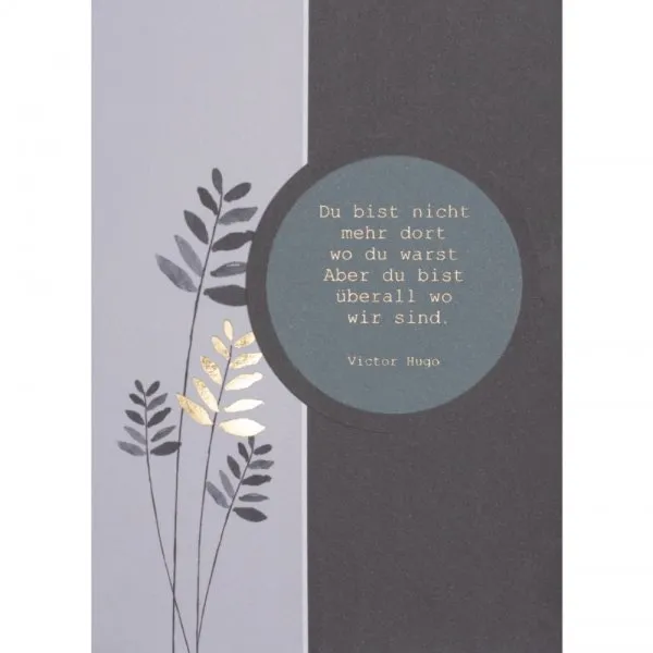 Räder Design Karte Beileidskarte Du Bist Nicht Mehr Dort
