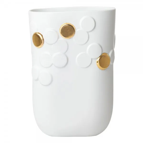 Räder Design Vase Goldener Punkt (22x14x32cm)
