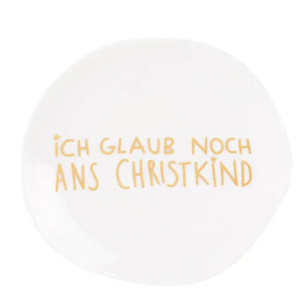 Räder Design Weihnachtsteller Ich glaub noch ans Christkind (13,5cm)
