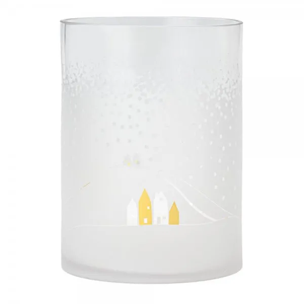 Räder Design Windlicht Schneetag Schneelandschaft