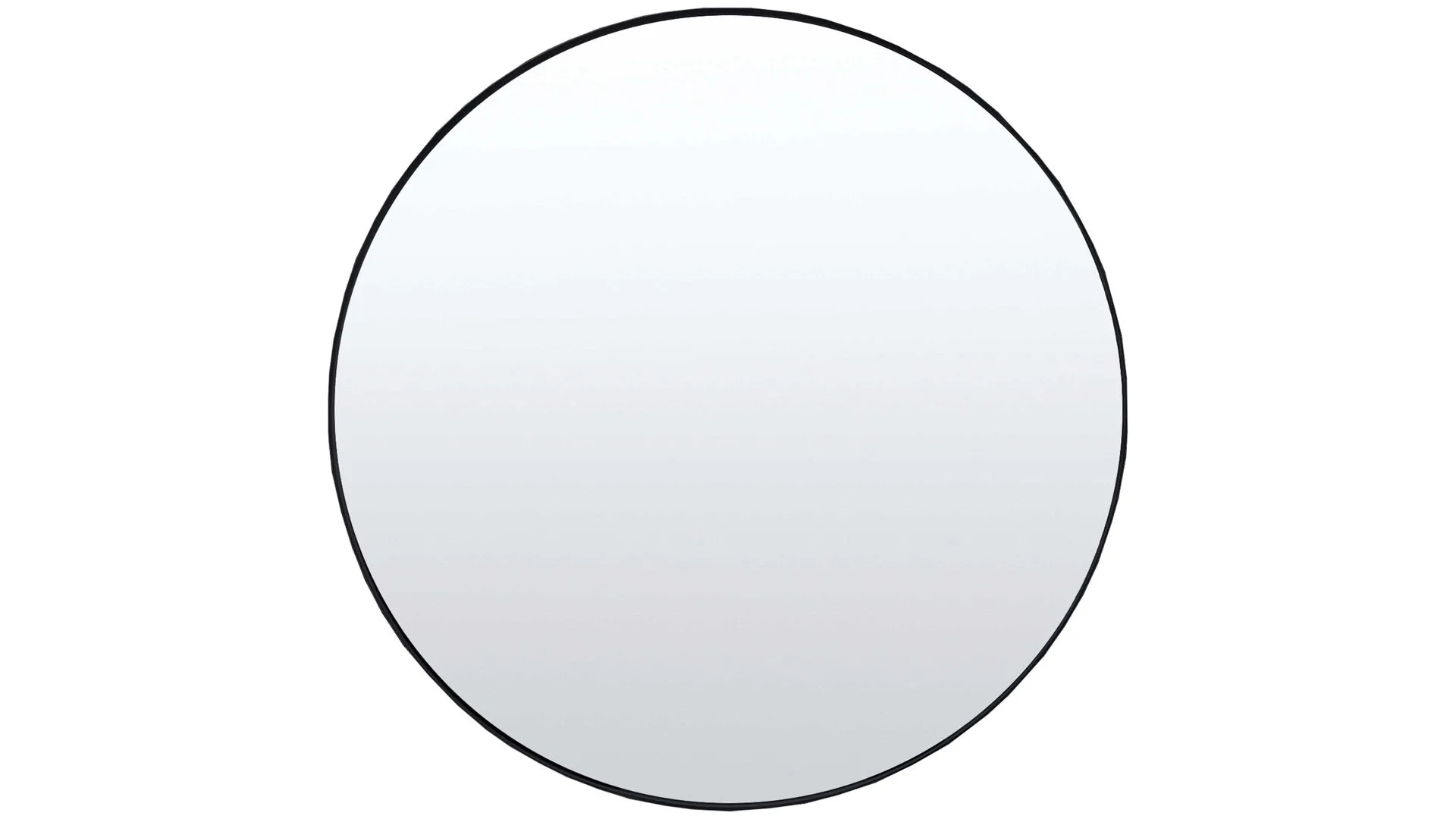 LEN-FRA Wandspiegel Chicago, schwarzer Alurahmen - Durchmesser ca. 80 cm