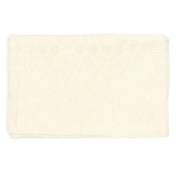 Riviera Maison Decke Knit Cable Throw Off-White (170x130cm)