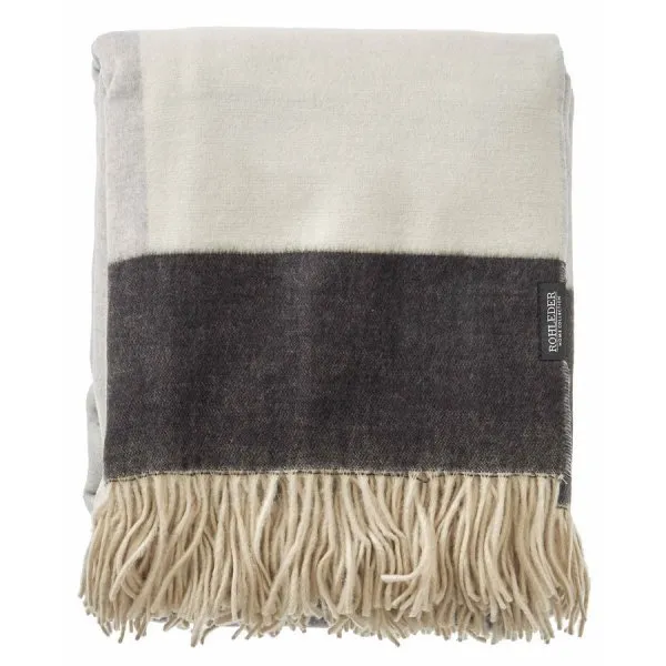 Rohleder Decke Plaid Colorblock Neutral (150x220cm)