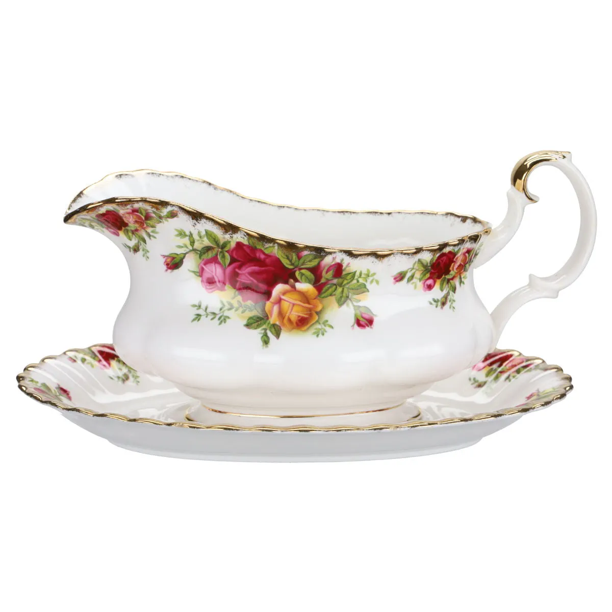 Sauciere zweiteilig - Royal Albert Old Country Roses