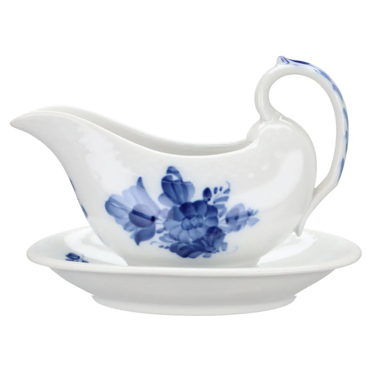 Buttersauciere Modell 8068 - Royal Copenhagen Blaue Blume glatt  I. Wahl