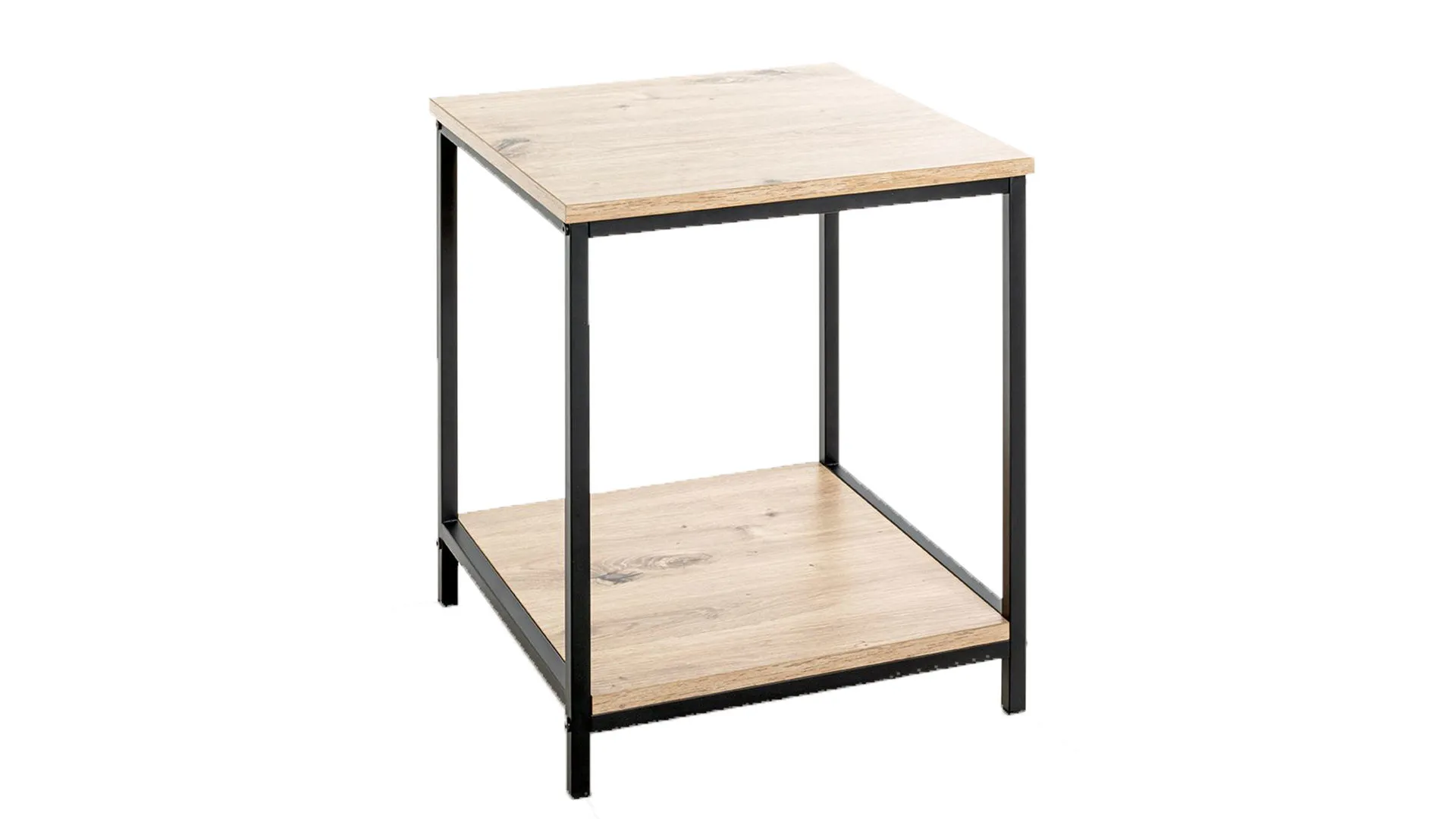 Beistelltisch, Holz & Schwarz - ca. 40 x 50 cm