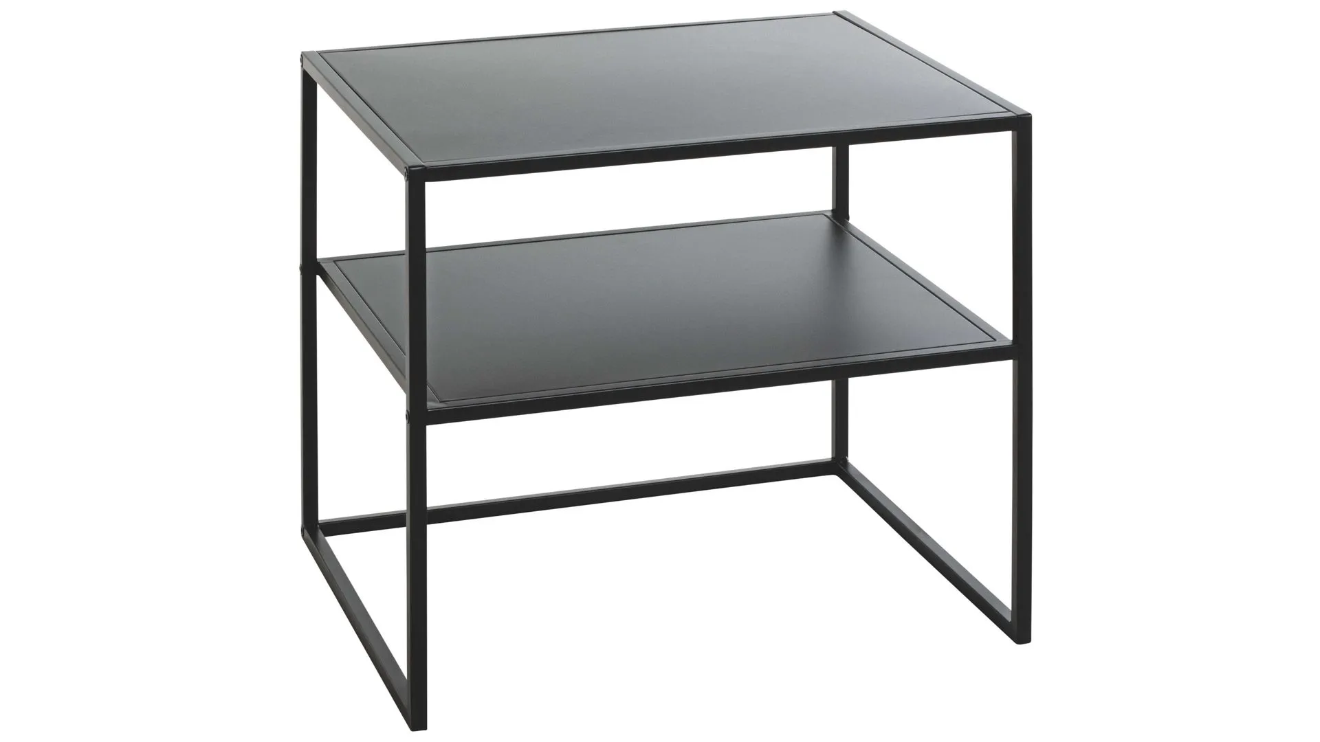 Beistelltisch - Breite ca. 50 cm, schwarzes Metall