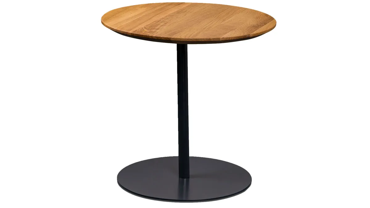 Beistelltisch Lea, Wildeiche & Anthrazit - Durchmesser ca. 50 cm