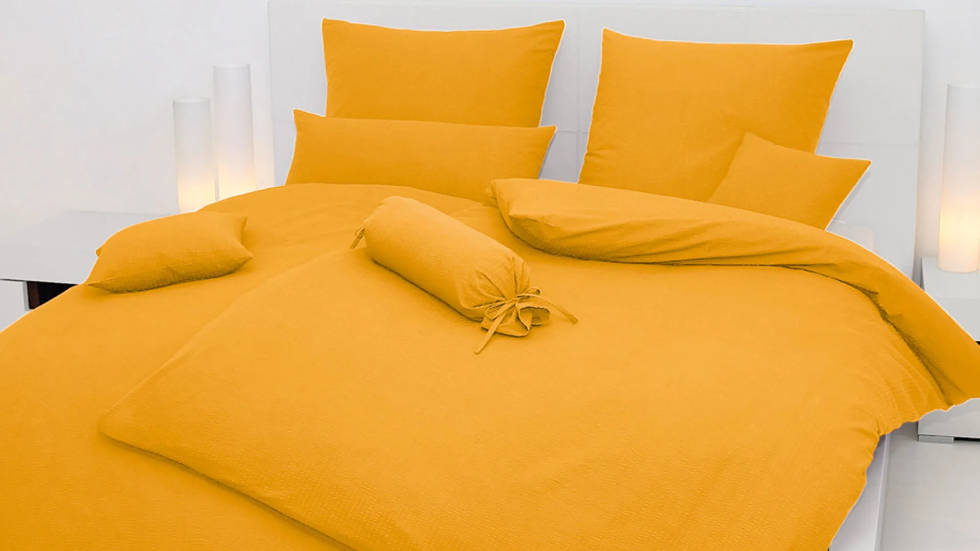 Janine® Bettwäsche-Set, sonne – ca. 135 x 200 cm