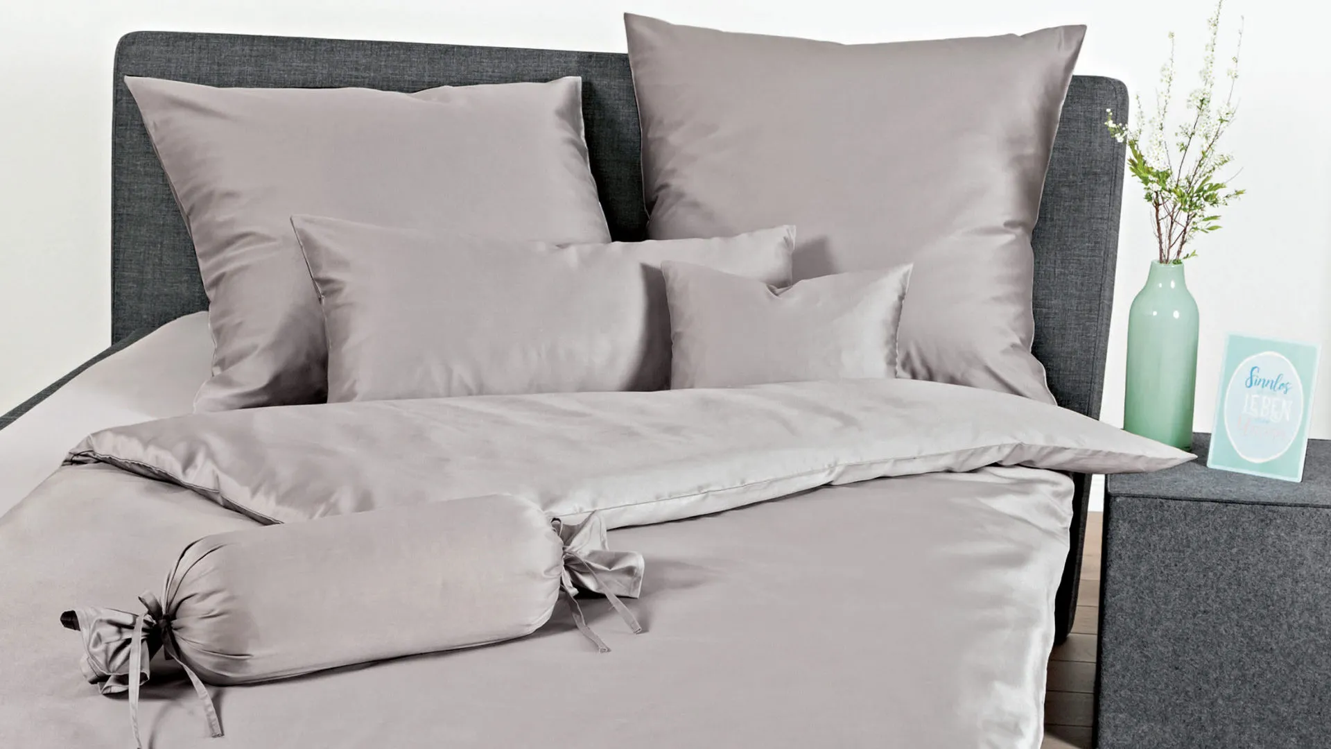 Janine® Bettwäsche-Set, Vulkan - ca. 135 x 200 cm